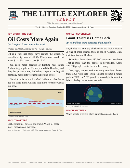 Front page of The Little Explorer